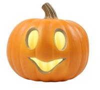 Décorations D'Halloween - Animatronic D'Halloween | Citrouille Illuminée D'Halloween | Lumière Orange Jack- -Lantern - Citrouille D'Halloween Vintage Avec Un Visage Souriant Étrange, Illumine De