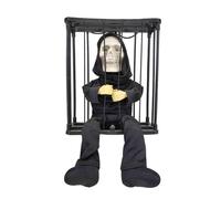 Décorations D'Halloween Animé - Figure Squelette Du Capteur, Jouet Spirituel Hurlant | Maison Maison Hounted Skull Ghost Sound Props Yard Room Accessoires Festive Fright Women Setup