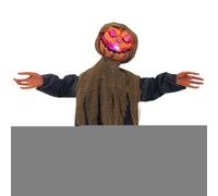 Décorations d'Halloween animées - Décoration de jardin , fantôme, décoration lumineuse avec son pour pot de fleurs, festival, cour, patio, chemin, porche, vacances, anniversaire