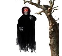 Décorations d'Halloween avec fantômes illuminés - Décorations d'Halloween avec fantômes, pendentifs fantômes | Fantôme volant de squelette d'Halloween, décorations suspendues d'Halloween