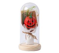 Décorations d'Halloween d'intérieur, fantôme lumineux en verre, fantôme à piles avec nuit pour la maison, kit d'éclairage d'Halloween