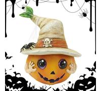 Décorations d'Halloween - Drapeau de jardin double face imprimé fantôme, bannière d'automne | Scène extérieure effrayante porche décoration de maison panneau en tissu œuvre d'art de ferme