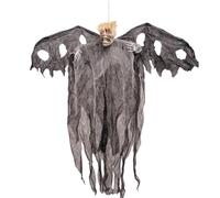 Décorations d'Halloween effrayantes d'extérieur | Squelette de fantôme à suspendre avec yeux brillants pour décoration de cour | Accessoires effrayants pour maison hantée, salles d'évasion, fêtes sur