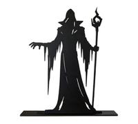 Décorations D'Halloween En Bois 50g, Sculpture Rustique À Silhouette Gothiq | Panneaux De Table D'halloween En Bois 50g, Pour Salon, Salle D'étude, Bureau, Bibliothèque, Armoire D'entrée, Rebord De Fenêt