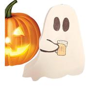 Décorations d'Halloween en bois fantôme - Panneaux de fantômes mignons | Décorations d'Halloween d'intérieur à étages | Présentoir d'étagère fantôme en bois rustique | Accessoire de plateau effrayan