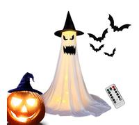 Décorations d'Halloween Outdoor - Ghost fantôme Spooky Halloween Hanging Decoration Yard | Lumières à cordes d'Halloween avec des fantômes brillants Light | Décoration festive outdooor pour les fêtes