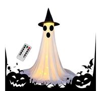 Décorations d'Halloween Outdoor - Ghost fantôme Spooky Halloween Hanging Decoration Yard | Lumières à cordes d'Halloween avec des fantômes brillants Light | Décoration festive outdooor pour les fêtes