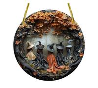 Décorations d'Halloween Witch Academy - Ornement à suspendre en acrylique pour fenêtre de maison - Pendentif 2D à suspendre Kjw708 (B, 20 cm)