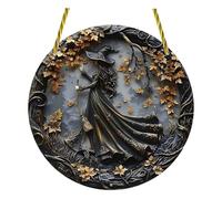 Décorations d'Halloween Witch Academy Ornement à suspendre en acrylique pour fenêtre de maison Pendentif 2D Kjw708 (D, 20 cm)