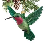 Décorations d'oiseaux de - Ensemble d'ornements à suspendre pour sapin | Figurines à paillettes, boules aviennes à plumes, pendentifs étincelants de vacances, décoration vintage festive