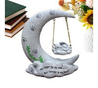 Décorations du cimetière pour - chats Angel Moon Memorial, Statue Perte , Resin Pet Tombstone Remembrance Outdoor | Perte of Cat, Memorial Statue,Resin Pet Tombstone Remembrance for Outdoor G