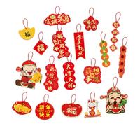 Décorations du Nouvel An chinois 2026 - Pendentif mignon - Kit de décoration chinoise pour la maison, les vacances, les fêtes, le salon, le festival du printemps