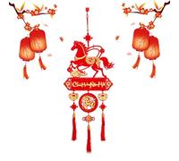 Décorations du Nouvel an Chinois - Coupe de Papier en Feutre vietnamien - Décoration d'intérieur - Décoration du Nouvel an - pour Maison, Magasin, Bureau, café, librairie, Exposition, Table de