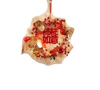 Décorations du Nouvel an Chinois Pendentif, Pendentif Suspendu en Forme de Fleur Fruit Fortune Rouge, Nouvel an 2025, décoration du Festival Printemps(Persimmonruyi)