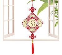 Décorations du Nouvel an, Décoration Murale Nouvel an Chinois 2025,Décoration Chinoise Rouge Printemps Festival Bénédiction Pendentifs | Personnages Fu, Décoration de la Maison