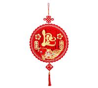 Décorations du Nouvel An lunaire - Ornements du Nouvel An lunaire vietnamien | Pendentif porte-bonheur pour le Nouvel An lunaire | Décoration de festival du printemps en velours | Ornements du Nouvel