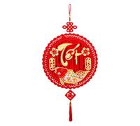 Décorations du Nouvel An lunaire - Ornements du Nouvel An lunaire vietnamien | Pendentif porte-bonheur pour le Nouvel An lunaire | Décoration de festival du printemps en velours | Ornements du Nouvel