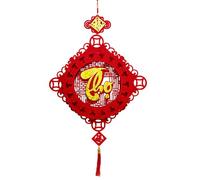 Décorations du Nouvel An , pendentif chinois 2026, mur rouge et doré pour fête du printemps, décoration maison, bureau, voiture, porte, fenêtre, bibliothèque, chambre, salle à