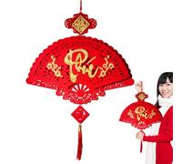 Décorations du Nouvel An vietnamien,Décorations du Nouvel An chinois | Décorations de la Fête du Printemps Décoration de la maison en forme d'éventail pour le Nouvel An - Décorations murales du nouvel