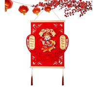Décorations du Nouvel An vietnamien, Décorations du Nouvel An vietnamien - Ornement de charme du Nouvel An 2025 | Décor À La Maison Secouant Chef Dieu de la Richesse Ornement, Année des Pendentifs du