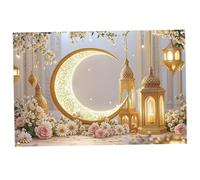 Décorations du Ramadan, bannière de Ramadan, décor Mural d'arrière-Plan en Polyester 39x59, décorations Eid Mubarak pour la Maison et la fête