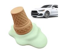 Décorations du tableau de bord | Forme de crème glacée fonte Diffuseur d'huile de parfum de voiture - Détail faits à la main vivant des ornements de console de centre de voiture de parfum de l