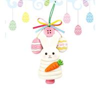 Décorations En Boutons | Set de Création de Pendentifs Pâques | Kit DIY Décorations Colorées - pour Fêtes Maison Anniversaire et Arbre de Noël