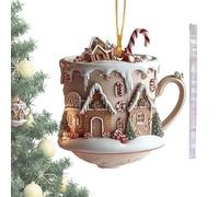 Décorations en chocolat chaud - Décorations comestibles uniques, boules de cacao | Ornements en chocolat de vacances avec friandises décoratives pour sapin de Noël, cadeaux de cacao chaud pour fêtes