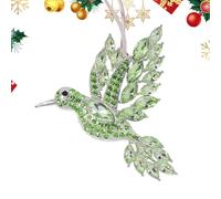Décorations en forme de colibri pour sapin de Noël | Décoration de sapin de Noël en strass | Breloque animal de vacances, pour anniversaire, fenêtre, jardin, maman, femme, grand-mère, extérieur