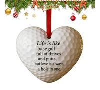 Décorations en forme de cœur - Pendentif 2D en acrylique - Boule en forme de cœur - Décoration de sapin de Noël - Pour la Saint-Valentin, les fêtes de fenêtre, les fêtes d'hiver