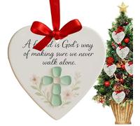Décorations en forme de cœur pour la Saint-Valentin, artisanat romantique en céramique | Pendentif en forme de cœur d'amitié, pour âmes, sœurs, meilleurs amis, femmes, hommes, enseignants, famille