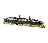 Décorations en résine pour aquarium - Épave de bateau de Titanic - Décoration pour aquarium - Betta - Décoration sur le thème des jouets (séparé)