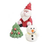 Décorations en sucre en relief 3D - Noël