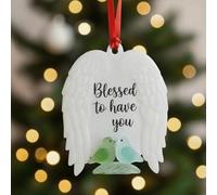 Décorations en verre d'amitié et de joie, décorations à suspendre pour sapin de Noël 2025, décoration flocon de neige, boule de cerf, cadeaux d'anniversaire de remise de diplôme, souvenir d'art