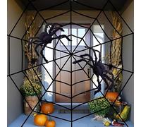 Décorations extérieures d'araignée d'halloween,Décor d'halloween araignée géante - Halloween Scary Fake Huge Spider Props pour la Cour, la fête, décoration Murale