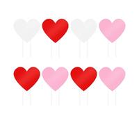 Décorations extérieures de Saint-Valentin - 8 pièces piquets de jardin de vacances imperméables, décoration de jour en forme de cœur pour pelouse, patio, porche, allée, paysage, fête de mariage, matér