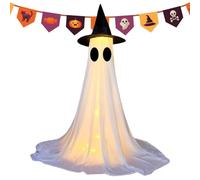 Décorations Fantôme Lumineuses - d'Halloween Illuminé, Accent Cour Illuminé | Décoration Effrayante en plein air avec lumières LED, Jardin cimetière Porche percor