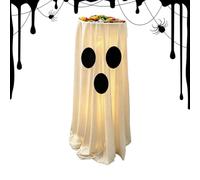 Décorations fantômes Décoration de jardin d'Halloween éclairée | Porte-bonbons fantômes mignons pour propriétaires, locataires, femmes, cour, patio, cour, jardin, maison, appartement,