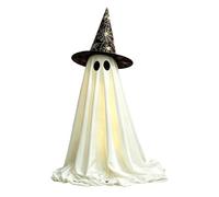 Décorations fantômes d'Halloween pour extérieur Chapeau de Sorcière Hanté