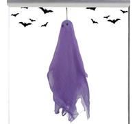 Décorations fantômes d'intérieur 50 cm drôles effrayantes et réutilisables | Décorations d'Halloween fantôme d'extérieur pour cour, jardin, terrasse, porte d'entrée, mur, maison, maison hantée, bureau