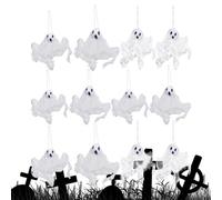 Décorations Fantômes Halloween, Décorations Halloween Rétro Effrayantes, Accessoires Photo Drôles Festifs 12 Pièces pour Jardin, Fête de Jardin, Intérieur, Patio, Porche, Extérieur,