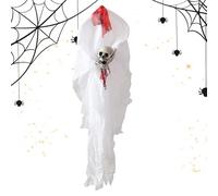 Décorations Fantômes Mignonnes,Fantôme Squelette Mariée Ossements Effrayants | Décorations d'Halloween et de Noël pour Arbre | pour Intérieur Extérieur Porte Fenêtre Jardin Fête