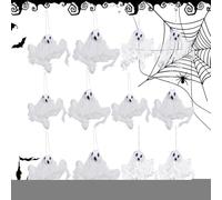 Décorations Fantômes, Mignons Décorations d'halloween d'Intérieur, Accessoires Photo Drôles Festifs 12 Pièces pour Jardin, Fête de Jardin, Intérieur, Patio, Porche, Extérieur,