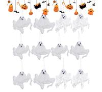 Décorations Fantômes | Mignons Décorations d'halloween d'Intérieur - Accessoires Photo Drôles Festifs 12 Pièces pour Jardin, Fête de Jardin, Intérieur, Patio, Porche, Extérieur,