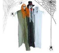 Décorations Fantômes Pour Extérieur - Fantôme À Trois Têtes Ornements Halloween - Squelettes Décoratifs Pour Fêtes En Plein Air Jardin Terrasse