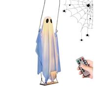 Décorations fantômes - Prop d'Halloween, Swing Ghosts Switch Spooky Decors | Motion Ghost réaliste, objets d'Halloween avec télécommande pour la maison hantée, maison, extérieur, porte