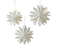 Décorations Flocon De Neige Origami Set De 3 Tailles Différentes Designs | Trois tailles 55cm 45cm 35cm pour facile À Installer DIY Personnalisation Ambiance Festive Pour Maison