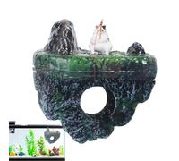 Décorations flottantes d'aquarium - Accessoires paysagers de bac à Betta | Décoration île pour Aquarium - pour Maison, Bureau, Ferme, Salon, Salle d'étude, Hommes, Femmes,