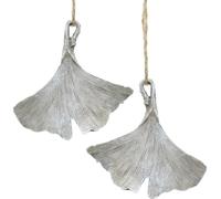 Décorations funéraires Feuille de ginkgo à suspendre 10cm Set de 3 pièces résistant aux intempéries Décorations funéraires