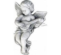 Décorations funéraires Tombeau Pierre Décoration Ange Figure sculpture Dieu Saint 22cm S111007